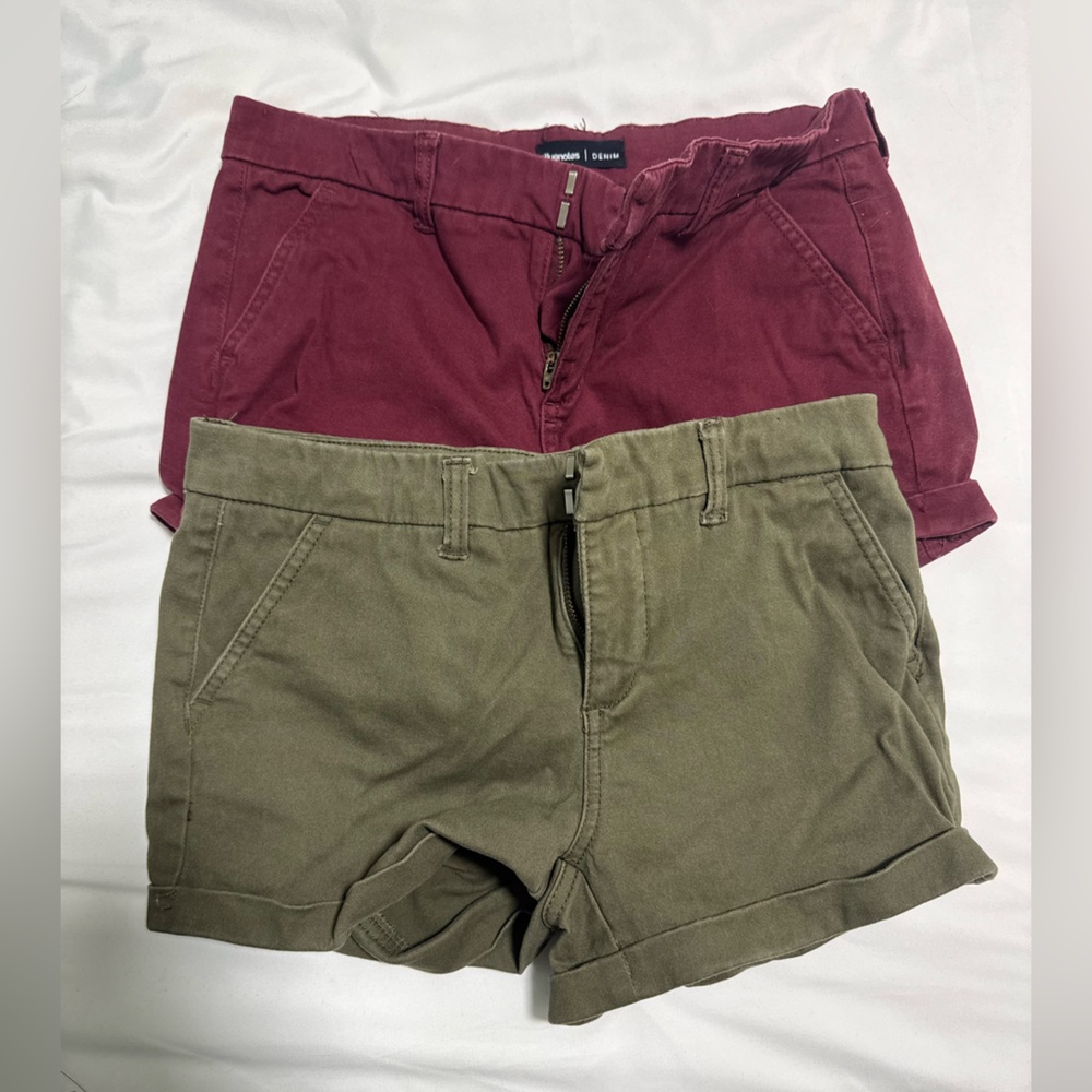 Bluenotes Red and Green Shorts Set
